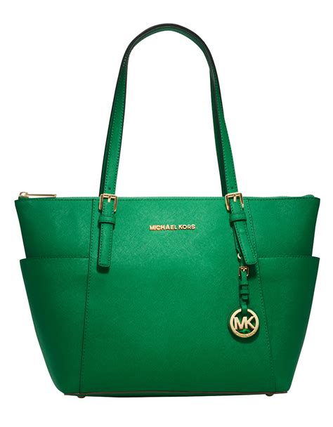 large emerald green michael kors tote bag|michael kors olive green handbags.